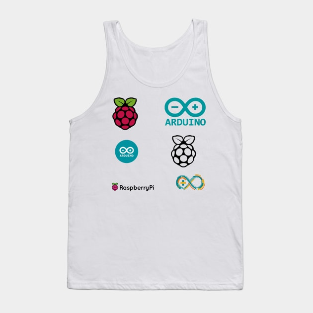 raspberry pi arduino sticker set Tank Top by yourgeekside